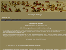 Tablet Screenshot of genealogie-selmayr.de